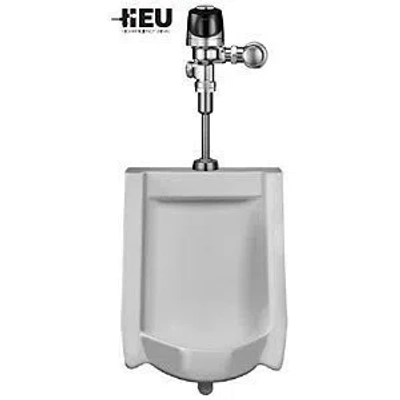 Sloan Heu Wall-hung Urinal With Optima Plus Sensor Flush Valve In Chrome