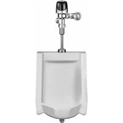 Sloan Heu Wall-hung Urinal With Optima Plus Sensor Flush Valve In Chrome