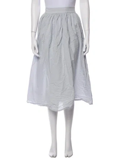Pre-owned Sloan Midi Length Skirt In Gray