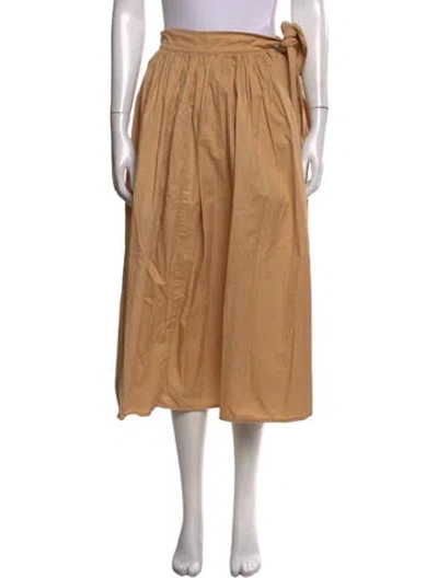 Pre-owned Sloan Midi Length Skirt In Neutral