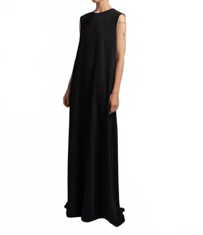 Sloan Sleeveless A-line Gown In Black