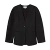 Sloan The Circular Sleeve Blazer In Black