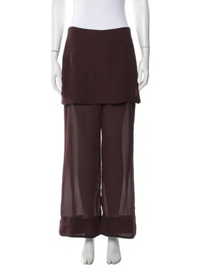 Pre-owned Sloan Wide Leg Pants W/ Tags In Burgundy