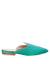 Sloane Attitude Woman Mules & Clogs Emerald Green Size 7 Textile Fibers