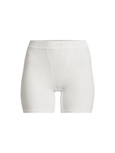 Sloggi Ever Ease Cyclist Shorts In Silk White