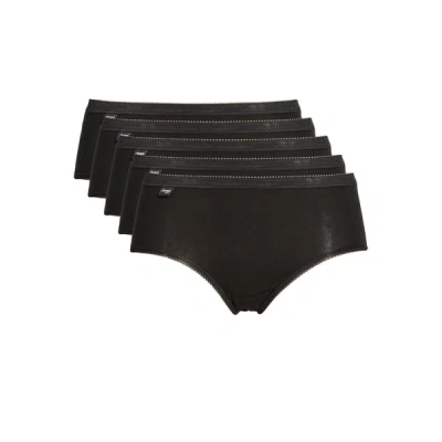 Sloggi Lot De 4 Culottes En Coton Basic+ 3+1 In Black