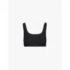 Sloggi Womens Black Ever Ease Scoop-neck Stretch-cotton Bralette