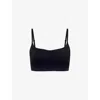 Sloggi Womens Black Ever Infused Padded-cup Stretch-woven Bralette