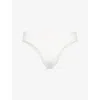 Sloggi Womens Silk White Free Evolve Mini Stretch-woven Brief In White