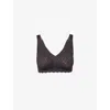 Sloggi Womens Zero Feel Stretch-woven Bralette Black