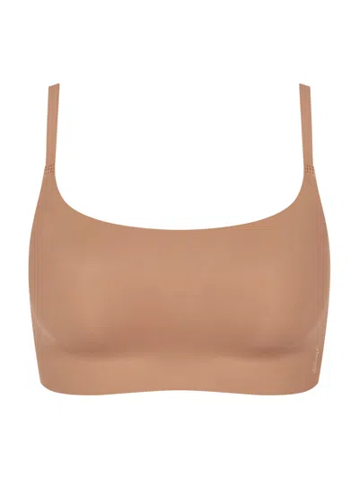 Sloggi Zero Feel 2.0 Ultra Bra In Nostalgic Brown