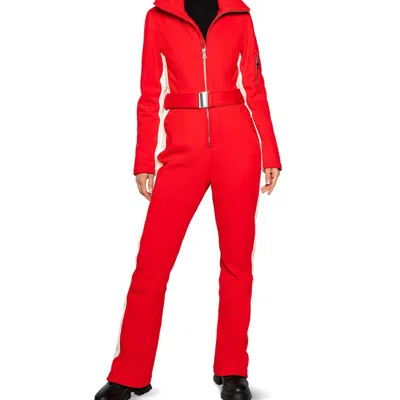 Slope Siren Ski Suit In Red