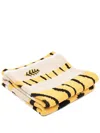 Slowdown Studio Big Cats Blanket (102cm X 76cm) In Neutrals