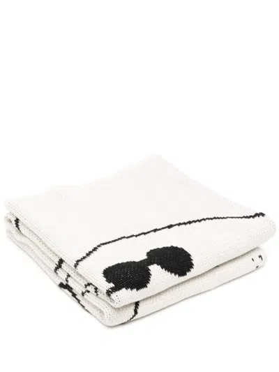 Slowdown Studio Dawgs Blanket (102cm X 76cm) In Neutrals