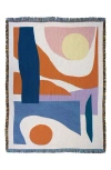 Slowdown Studio Essien Woven Throw Blanket In Multi