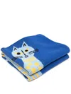 Slowdown Studio Starry Night Blanket (102cm X 76cm) In Blue