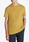 Slowear Basic Crewneck Slim T-shirt In Yellow