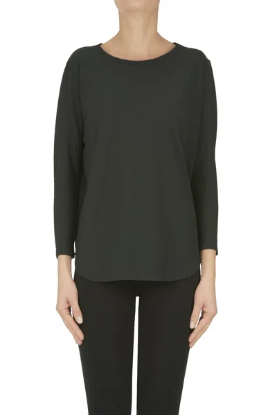 Slowear Boat Neckline T-shirt In Black