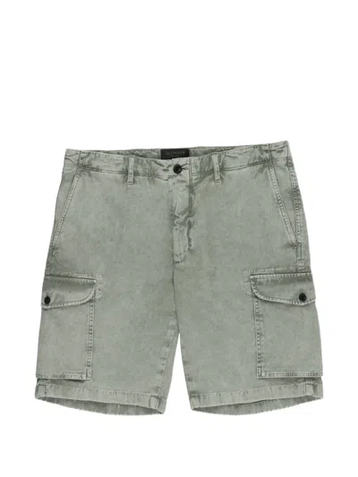 Slowear Button Cargo Shorts In Green