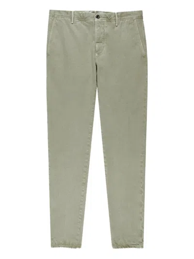 Slowear Button Cotton Trousers In Green