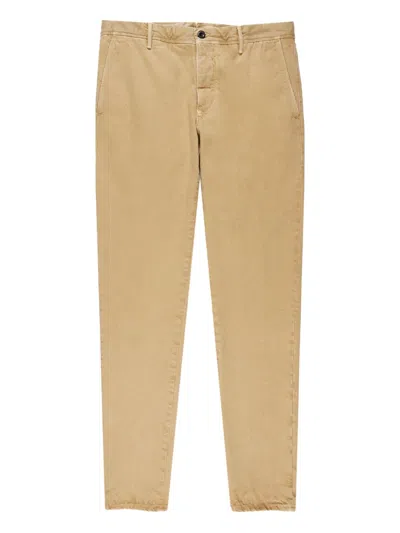 Slowear Button Cotton Trousers In Neutral