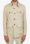 Slowear Button-up Overshirt In Neutral
