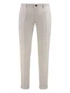 Slowear Button Zip Cotton Trousers In Neutral
