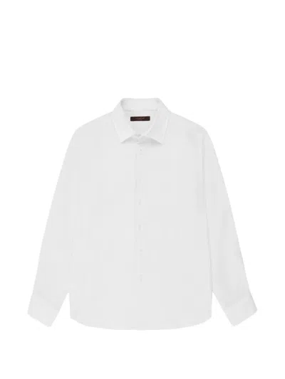Slowear Buttoned Linen Shirt In White