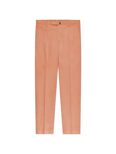 Slowear Buttoned Trousers In Orange