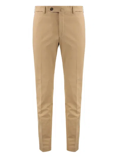 SLOWEAR BUTTONED-WELT-POCKET CHINO TROUSERS