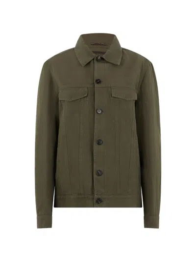 Slowear Button-up Denim Jacket In Multi