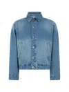 Slowear Button-up Jacket In Blue