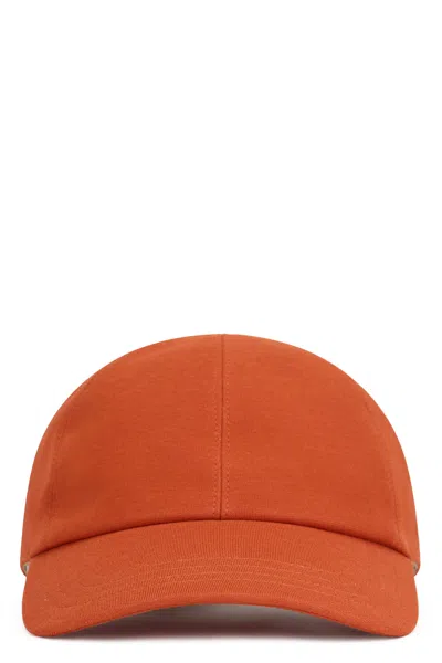 Slowear Cap With Visor In Cotton Jersey In Neutral