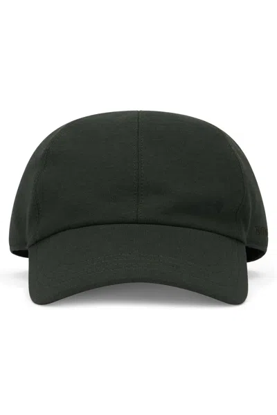 Slowear Cap With Visor In Jersey Cotton In Black