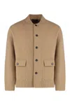 Slowear Cardigan In Wool And Cashmere In Brown