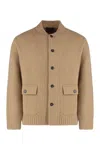 Slowear Cardigan In Wool And Cashmere In Brown