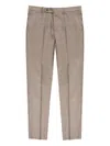Slowear Check Wool Trousers In Gray