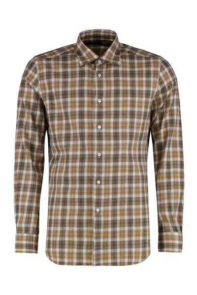 Slowear Checkered Cotton Shirt In Multi