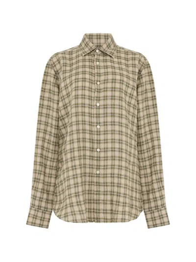 Slowear Check-pattern Long-sleeve Shirt In Multi