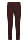 Slowear Chino Trousers In Cotton In Red