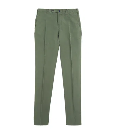 Slowear Chinolino Garment Dye Chinos In Green