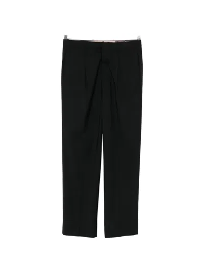 Slowear Concealed-fastening Trousers In Black