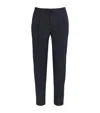 Slowear Cotton-blend Drawstring Tailored Trousers In Navy