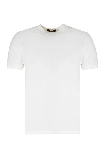 Slowear Cotton Crew-neck T-shirt In White