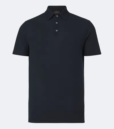 Slowear Cotton Jersey Polo Shirt In Blue