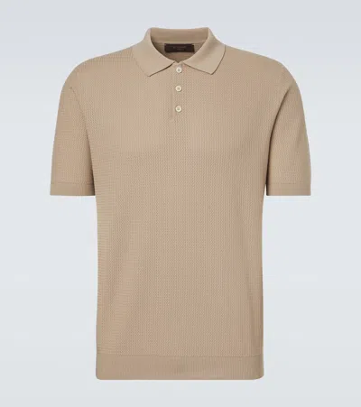 Slowear Cotton Polo Shirt In Nude