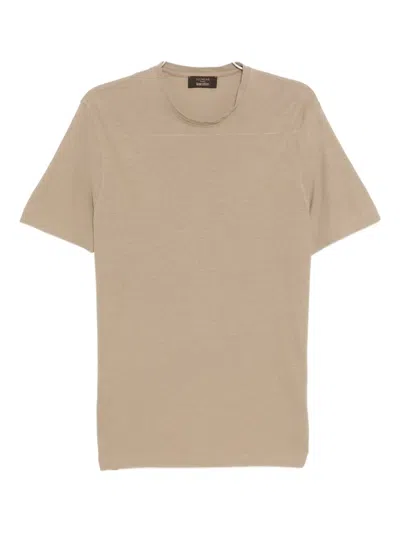 Slowear Cotton T-shirt In Brown