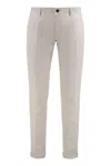 Slowear Button Zip Cotton Trousers In Neutral