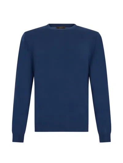 Slowear Crew-neck Long-sleeve Sweater In Blue