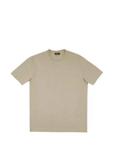 Slowear Crew-neck T-shirt In Brown